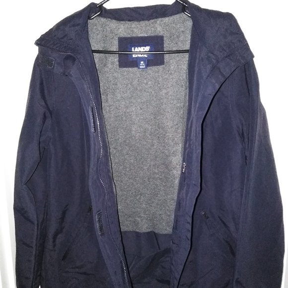 Lands' End Women Navy Blue Jacket - Picture 5 of 8